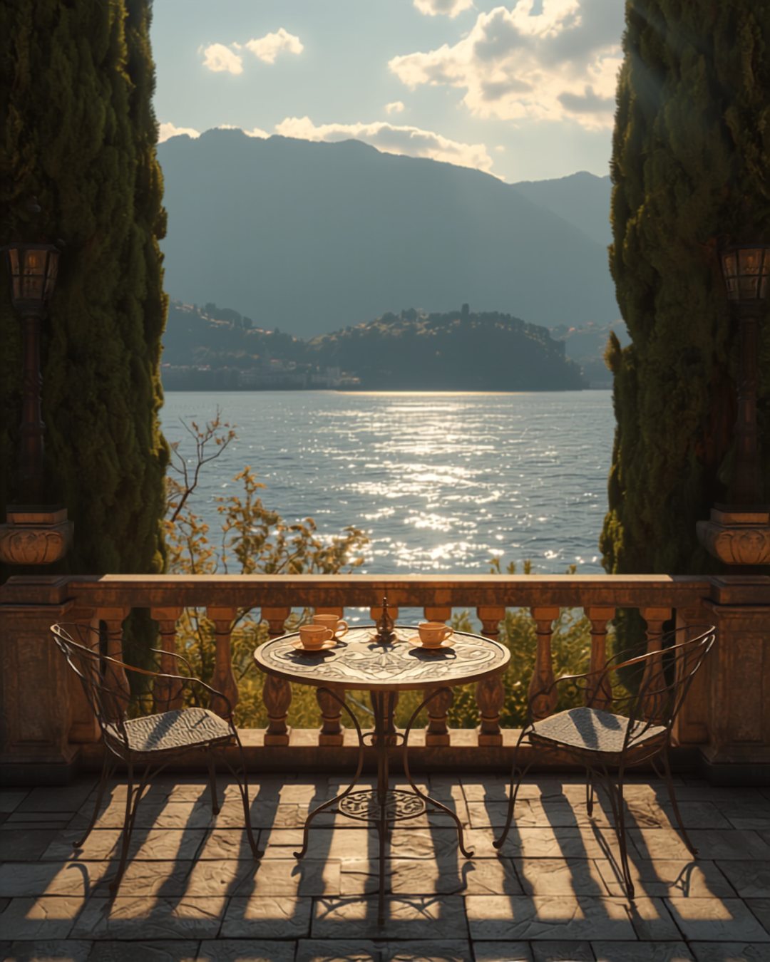 The Morning Sun in Bellagio